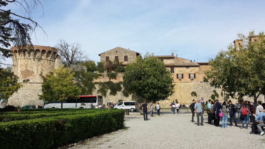 Os muros de San Gimignano